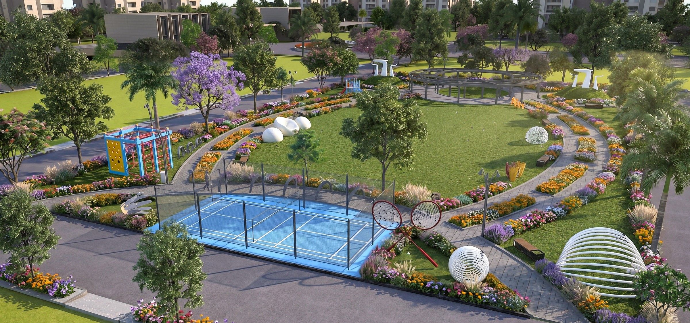 Outdoor play and recreation areas